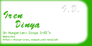 iren dinya business card